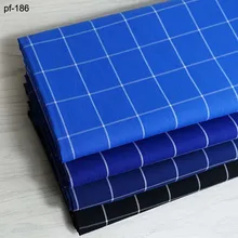 Клетчатая 60 эластичная окрашенная пряжа повседневная мужская рубашка ткани