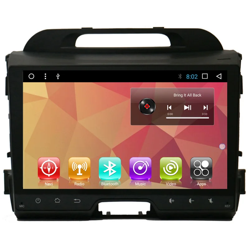 

10" Android Car Multimedia Stereo GPS Navigation DVD Radio Audio Sat Nav Head Unit for Kia Sportage R 2011 2012 2013 2014 2015