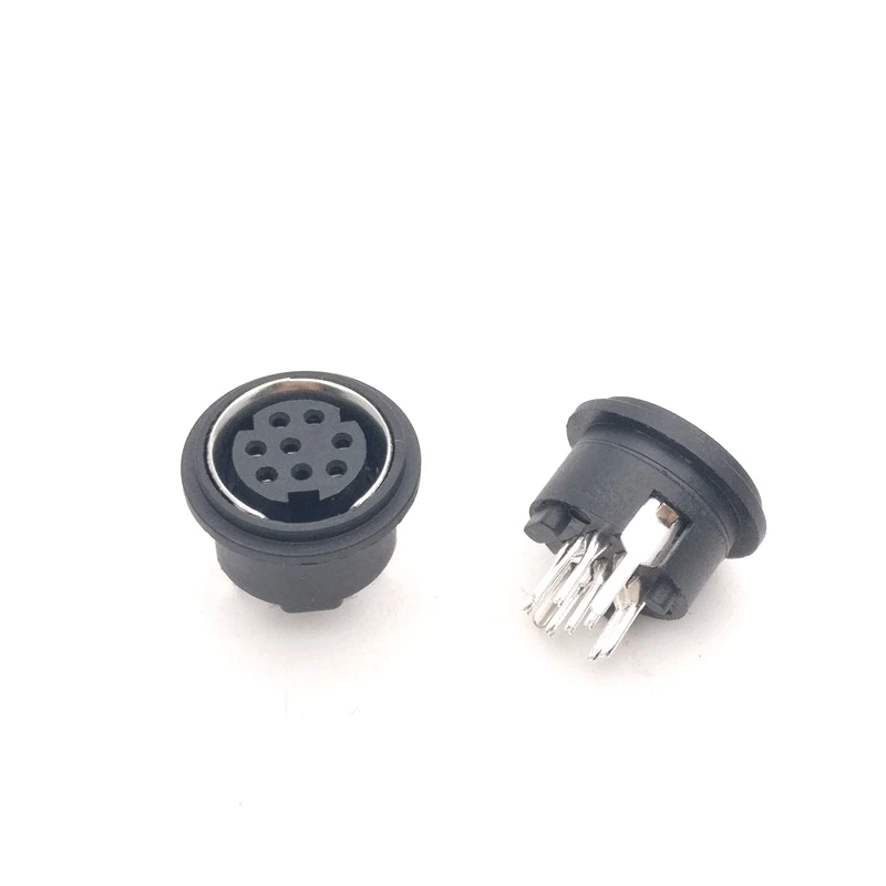 200 шт./лот S терминал/гнездо гнездовой разъем PS2 6P 6Pin Round DIP|ps2 connector|jack connectordip connectors |