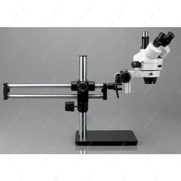 Стрела стенд-AmScope поставки 3.5X-180X волоконно-оптический шарикоподшипник стерео тринокулярный микроскоп с 10MP камерой