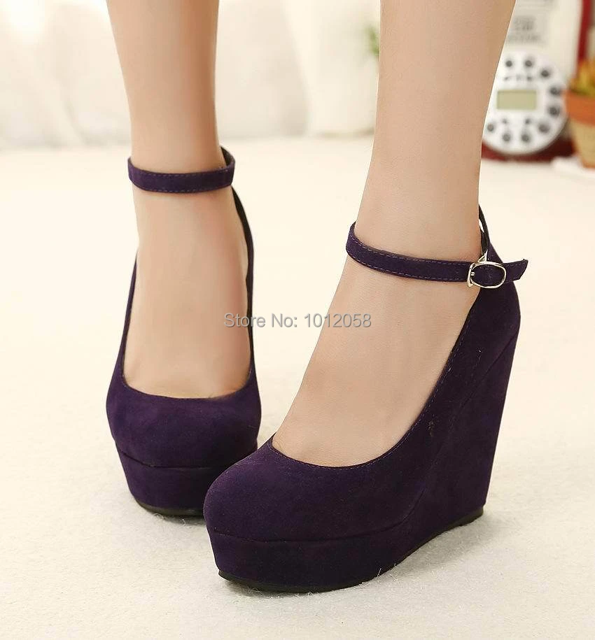 black wedge closed shoes