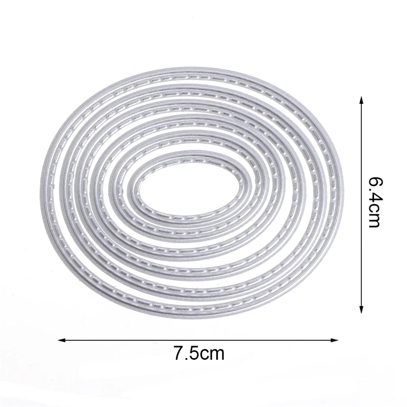 

Oval Metal Cutting Dies Stencils DIY Scrapbook Album Paper Card Embossing Craft