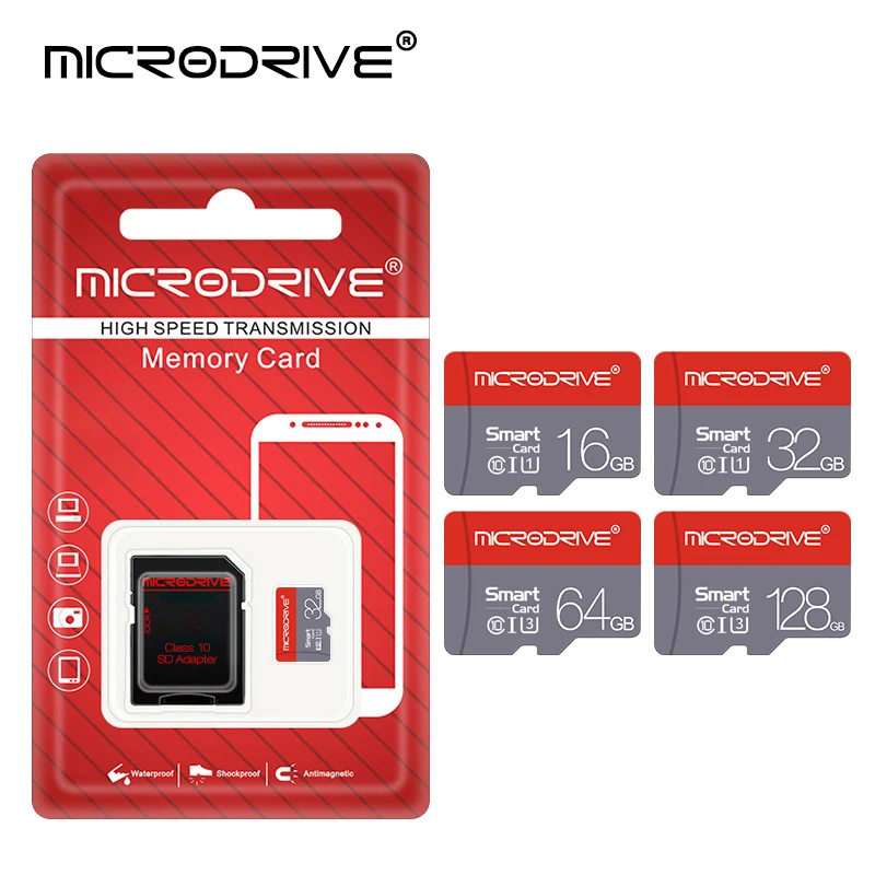 Microdrive micro sd карта памяти 128 Гб 64 Гб tarjeta micro sd класс 10 32 Гб 64 Гб 128 ГБ 16 ГБ для смартфона планшета камеры