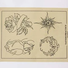 10 шт. 20x15 см кожа для обучения татуировкам лист для материалы для швейной машинки комплект I198