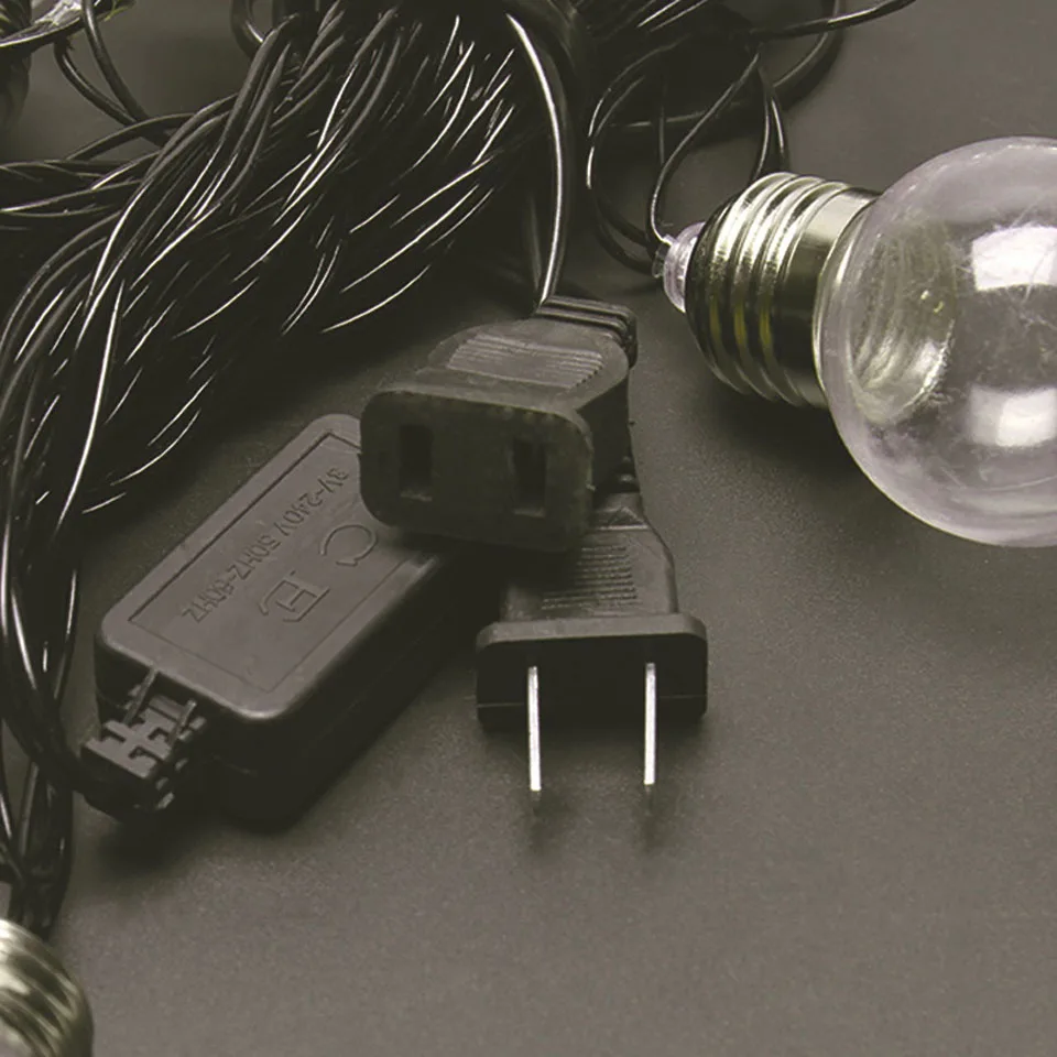 6M 20 Leds Bulb String Lamp Clear Ball Retro Lamp Bulbs Warm String Lighting Holiday Home Bedroom Party Wedding Decor EU US Plug (8)