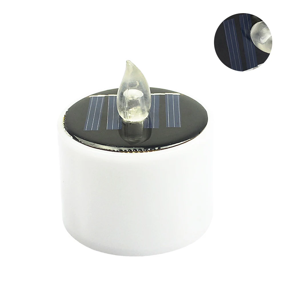 

Candle Light Outdoor Garden Eco-friendly Romantic Simple Switch Party Flameless Camping Lawn UV Save Energy Solar Powered