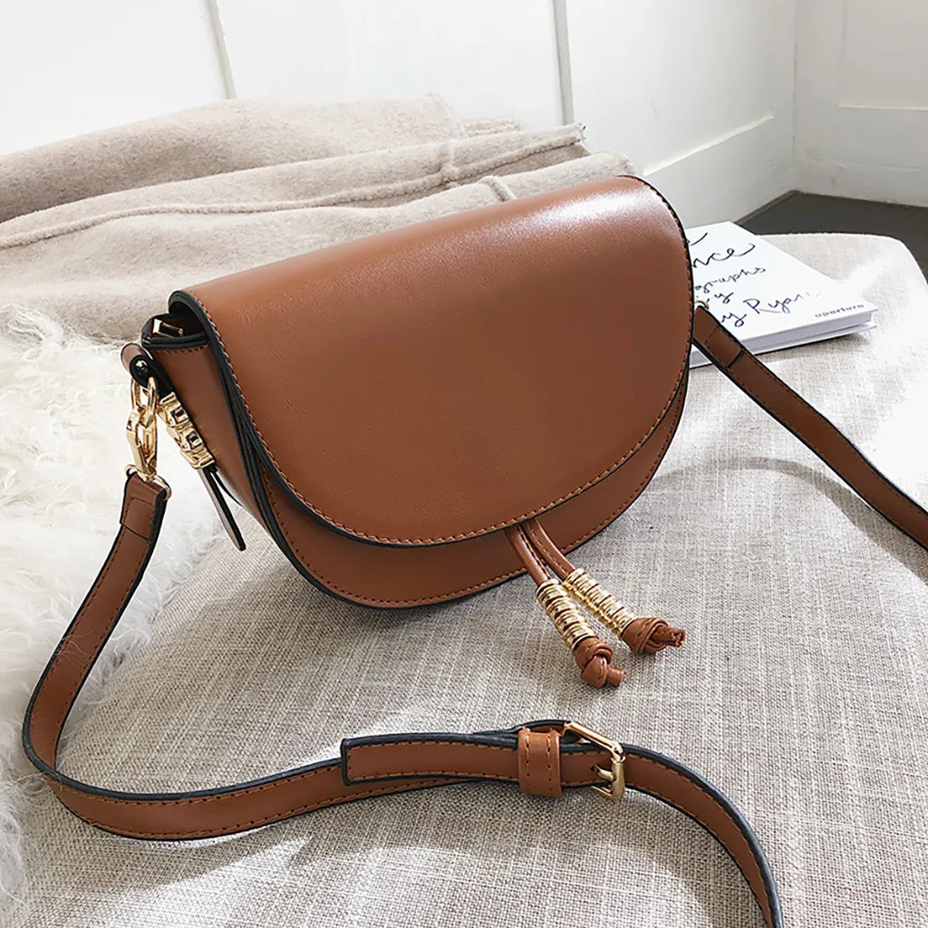 

OCARDIAN Handbag Women's Vintage Ancient oil leather handbag Fashion Saddle Messenger Bags New Wave Wild Shoulder Bags a16