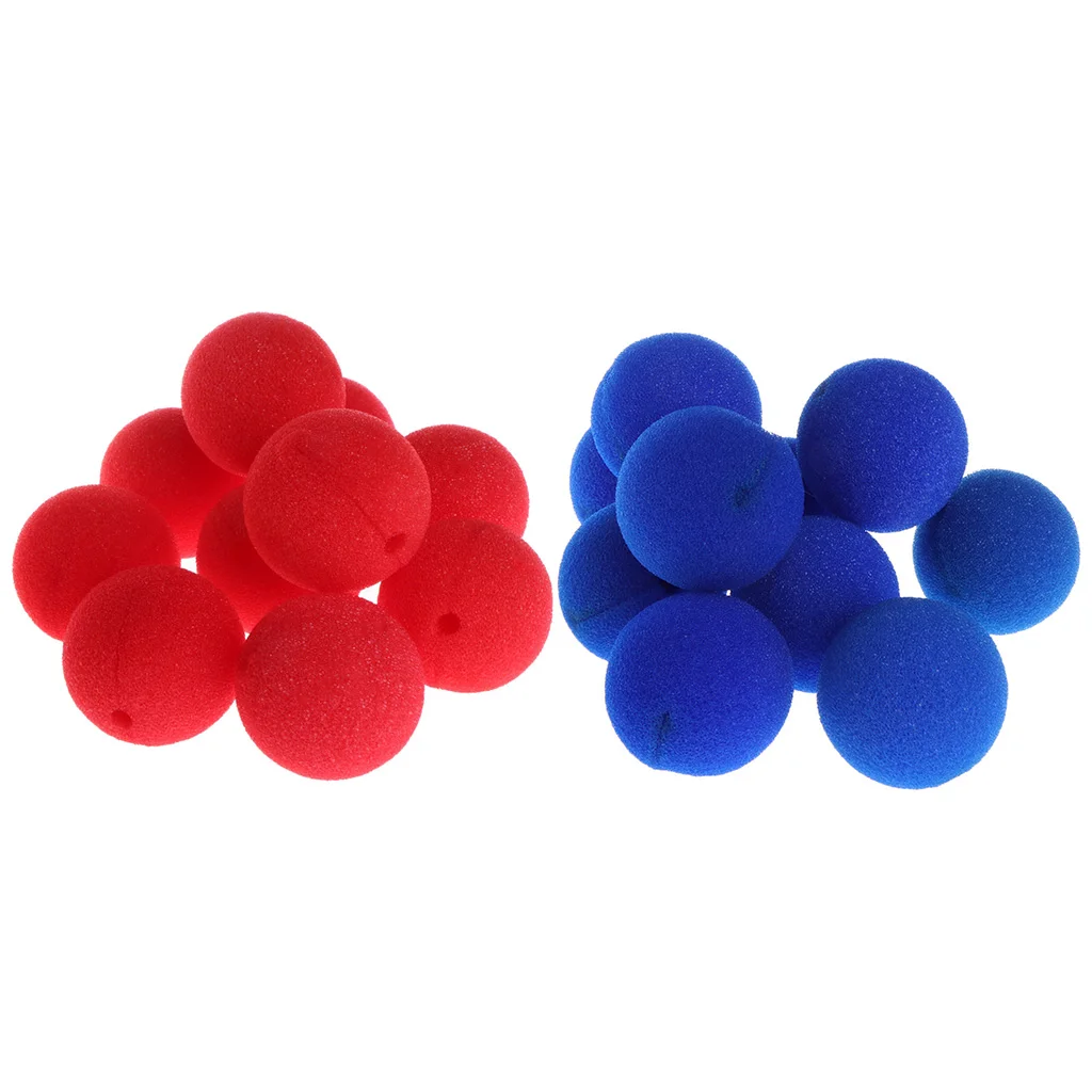 10Pcs Sponge Ball Clown Nose For Christmas Halloween Party Costume Decoration