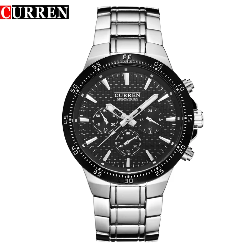 

2016 New CURREN Brand Business Men Male Luxury Watch Casual Full Steel Wristwatches Quartz Watches relogio masculino 8063