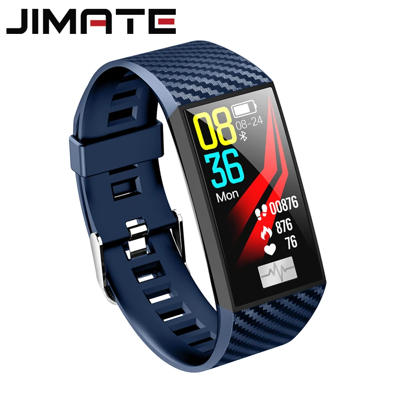

Man Smart Bracelet Heart Rate Blood Pressure ECG Clock Weather Message Push Notifications Smart Band Fitness Tracker Smartband