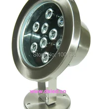 IP68, 9 Вт светодиодный прожектор, свет фонтан, DS-10-6-9W, 12 В DC, хорошее качество 2 года гарантии, нержавеющей стали SL304