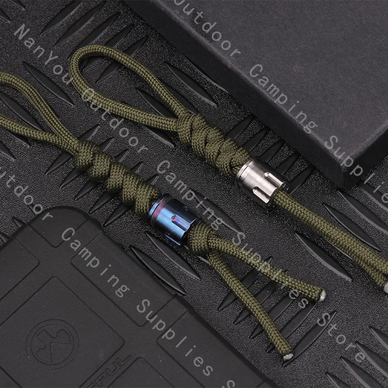 Titanium Alloy Outdoor Accessories  Paracord Knife Lanyard Bead - 1pc  Titanium Alloy - Aliexpress