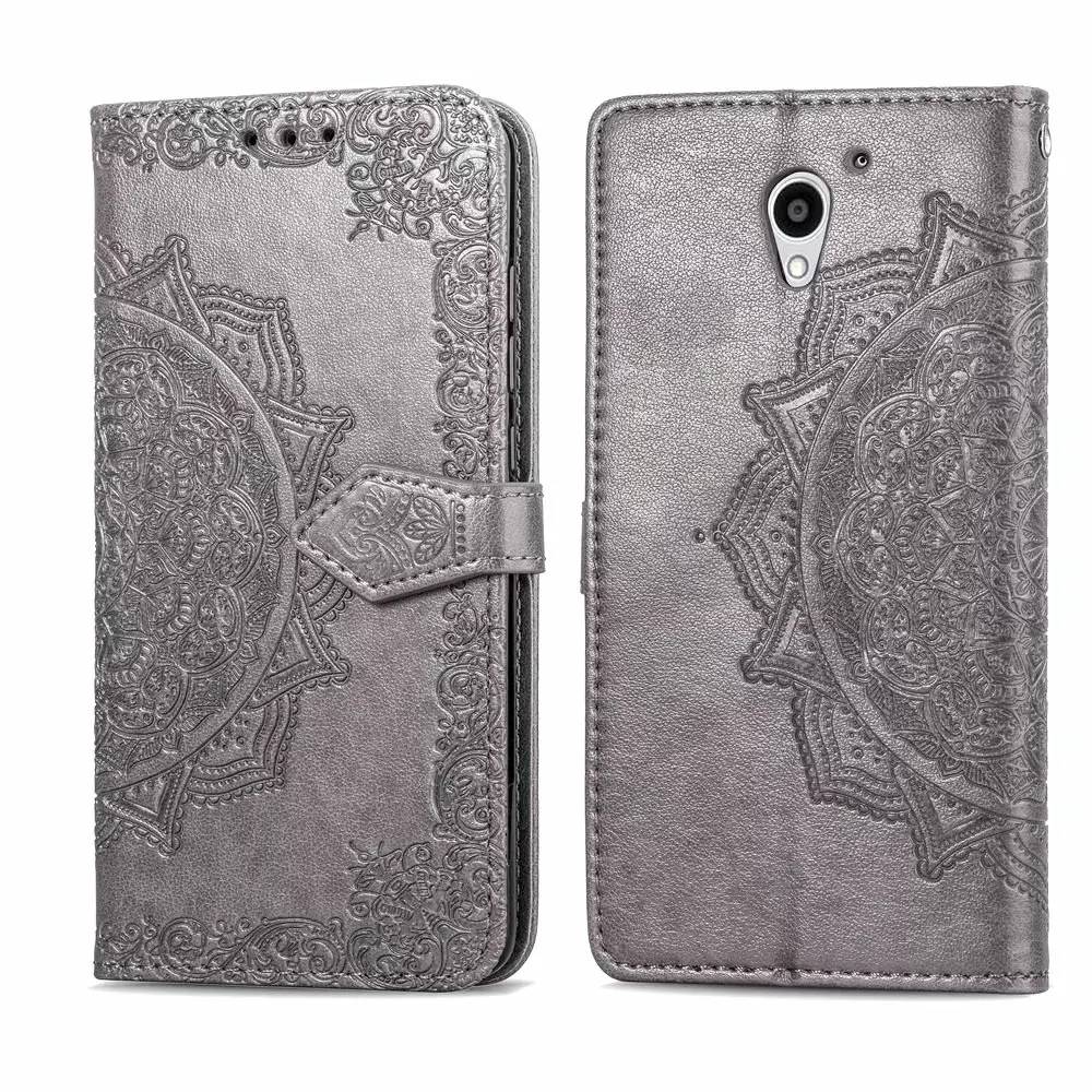 ل ZTE شفرة A510 A610 V7 لايت L5 زائد ماندالا نمط محفظة طي جلدية حامل بطاقة حامل حالة الغطاء