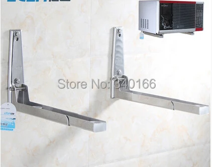 Por Stainless Steel Brackets For Microwave Microwave Oven Mount Bracket 304 Stainless Steel Shelf Rack One Piece