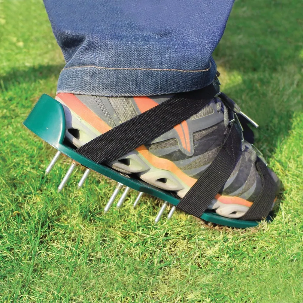 Садовые инструменты Газон Аэратор обувь для рыхления почвы лужайка садовый культиватор скарификация садовая строительная промышленность обувь для ногтей