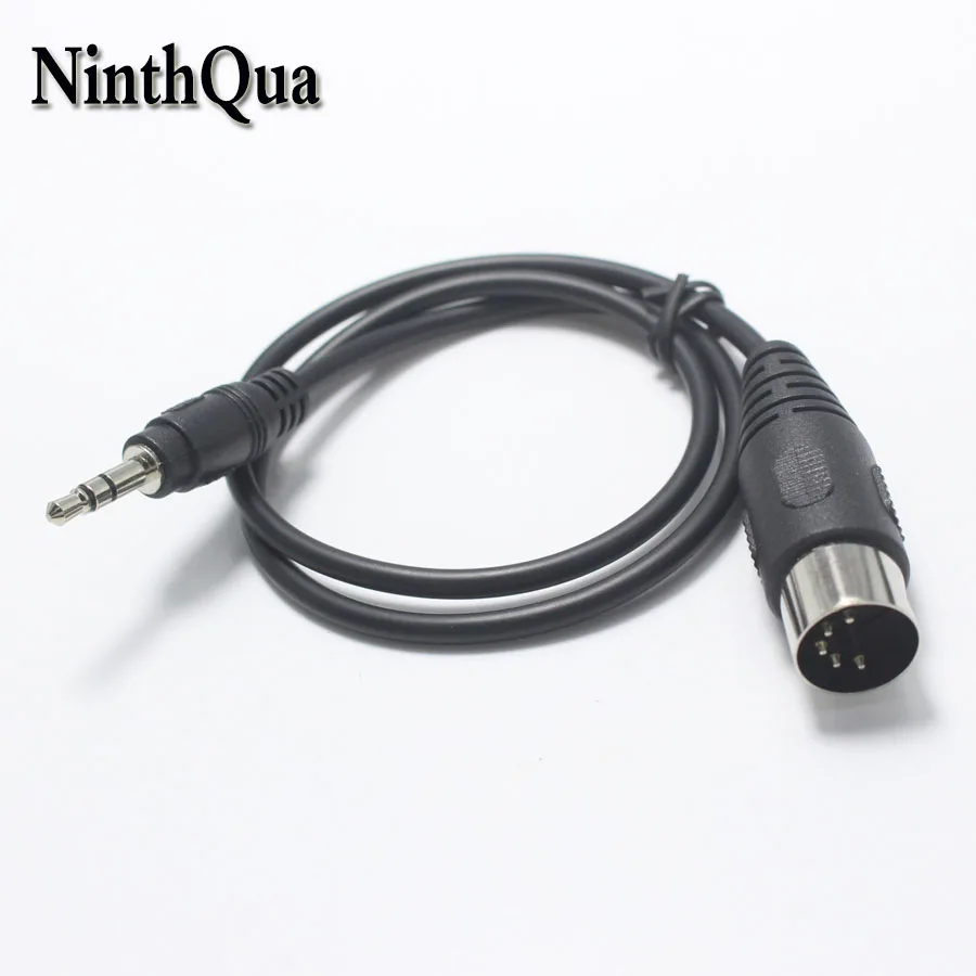 

NinthQua 1pcs Din 5 Pin Din MIDI Male Plug To 3.5mm 3 Pole Male Stereo Plug with 50cm Audio Cable for PC