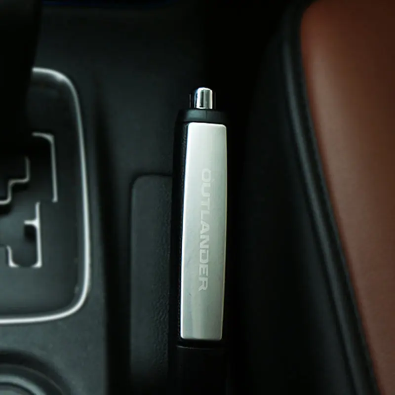 Подходит для MITSUBISHI OUTLANDER аксессуары из нержавеющей стали ручка ручного тормоза с блестками наклейка для автомобиля-Стайлинг