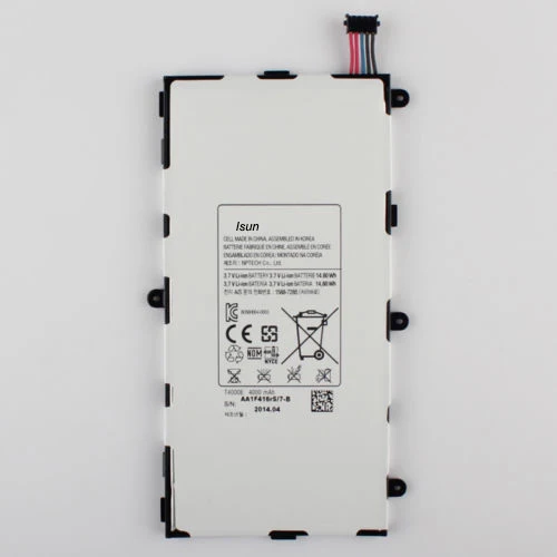 Сменный аккумулятор 2 шт./лот T4000E для планшетов Samsung Galaxy Tab 3 7 0 T211 T210 T215 T210R T217A Φ T2105
