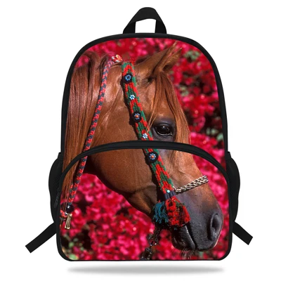 16 дюймов детский модный рюкзак для наездника животных рюкзак с фотоизображением женский туристический рюкзак для подростков школьная сумка для мальчиков