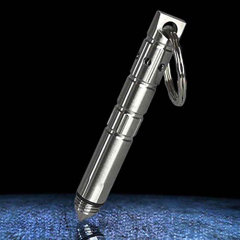H1064 нержавеющая Вольфрамовая стальная головка/нержавеющая стальная головка самообороны тактическая ручка мини разбитое окно атака ключ ручка EDC
