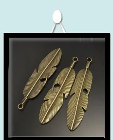 Wholesale 4pcs/pack antique bronze jewelry leaf Necklace charms Bracelet pendants Vintage Crafts Handmade Crafts Man Gifts 02380