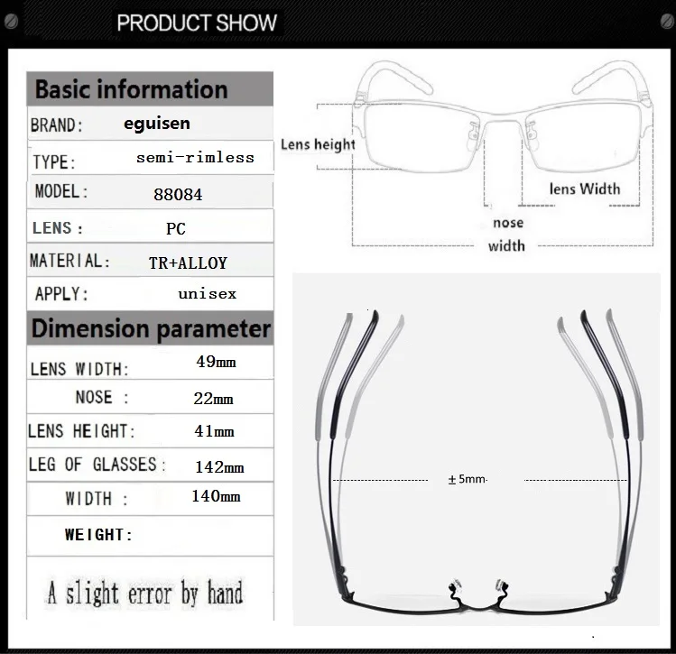 TR90 Сплав Мужские очки в оправе половина оправы очки оправы мужские близорукие оптические по рецепту для чтения квадратная оправа для очков