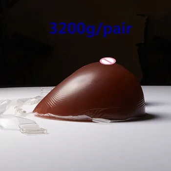 

Silicone Breast 3200g/pair Transgender Self-Adhesive Breast Forms False Boobs Realistic Breast Prosthesis