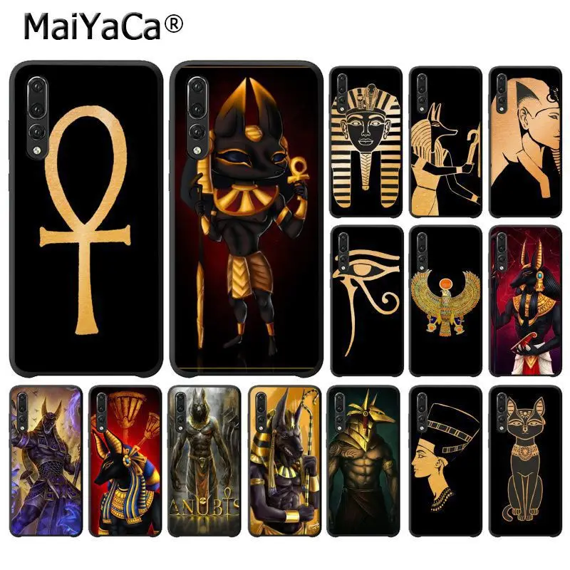 

MaiYaCa Artistic Egypt Anubis Ankh Pharaoh Phone Case for Huawei P20Lite P10 Plus Mate9 10 Mate10 Lite P20 Pro Honor10 View10