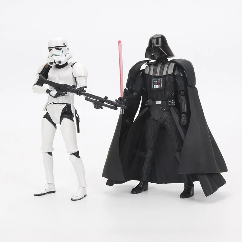 17 см Звездные войны игрушки Revo Revoltech Штурмовик ПВХ Фигурки Дарт Вейдер фигурка