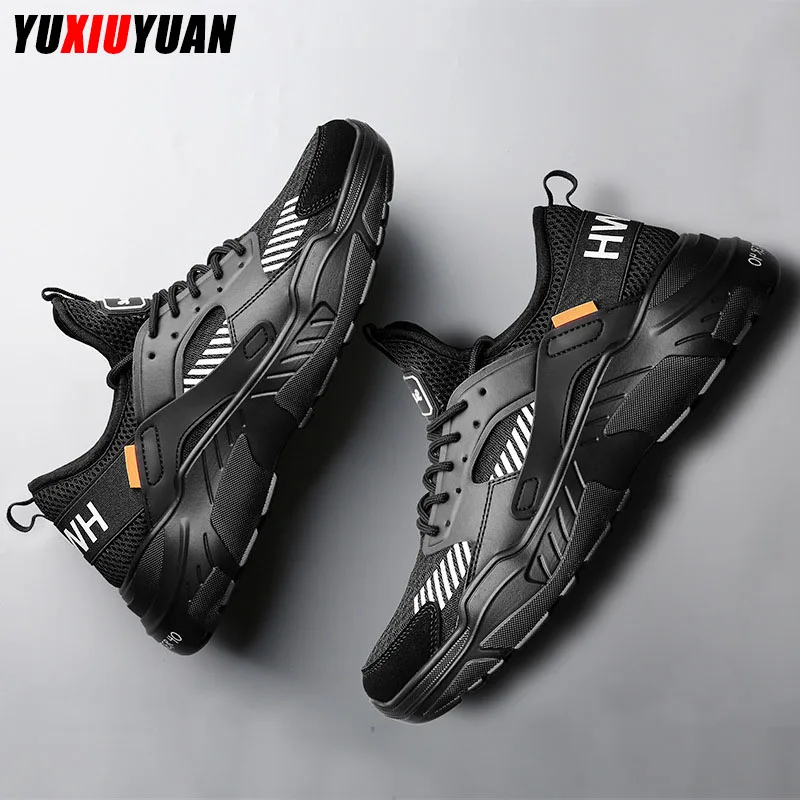 

2019 Fashion Mesh Wear Resistant Non-Slip Sport Running Shoes Hot Men Breathable Sewing Thread Lifestyle Sneakers