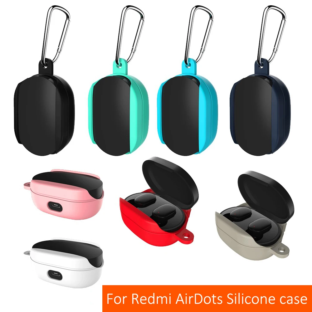 Чехол для Xio mi Red Airdots силиконовый Расширенный чехол Air dots наушники защитный с