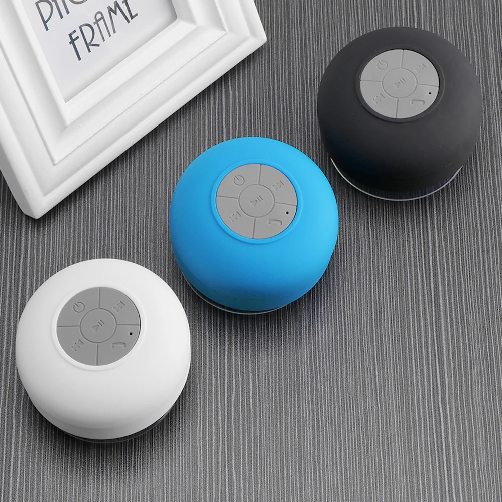 

Mini Bluetooth Speakers Hands Free Phone Waterproof Shower Wireless Portable Mini Cute Car Stereo Bass Sound Speaker