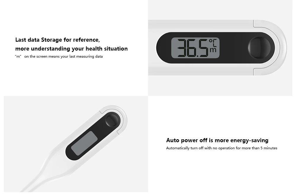 Xiaomi Miaomiaoce медицинский электронный термометр цифровой ЖК-дисплей рот подмышек температура обнаружения нет Hg