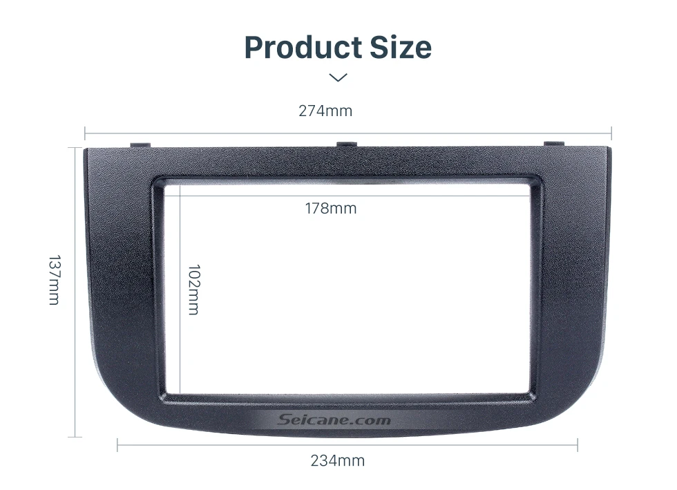 Seicane 173*98 178*100 178*102 мм Установить Рамки 2Din окружении отделкой Панель комплект автомобиля DVD стерео Фризовая для 2007 Mitsubishi Colt