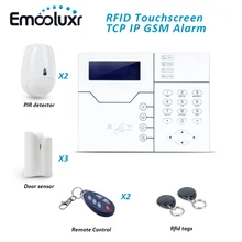 433 МГц домашняя сигнализация ST-VGT TCP/IP GSM сигнализация панель управления Система, поддержка веб-IE программируемый и RFID салфетки карты руки снятия