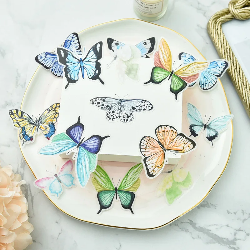 

YPP CRAFT 75pcs Elegant Butterflies Vellum Stickers for Scrapbooking Happy Planner/Card Making/Journaling Project