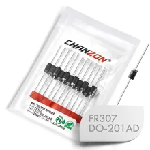 20 шт) FR307 быстрое восстановление выпрямительного диода 3A 1000 V 150-500ns DO-201AD(DO-27) осевой 3 Ампер 1000 Вольт FR 307 диоды