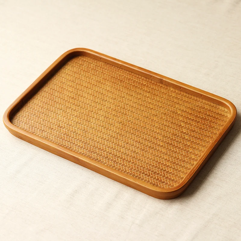 

TANGPIN natural bamboo tea trays handmade rectangle tea table serving tray kung fu tea accessories