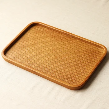 

TANGPIN natural bamboo tea trays handmade rectangle tea table serving tray kung fu tea accessories