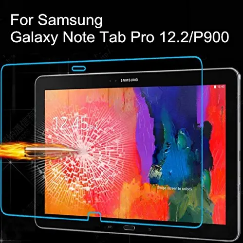 360 Degree Rotating Smart Case Cover for Samsung Galaxy Note Tab Pro 12.2 inch P900 P901 P905 Coque Capa Funda with Stand Holder - Цвет: Glass Not free Gift