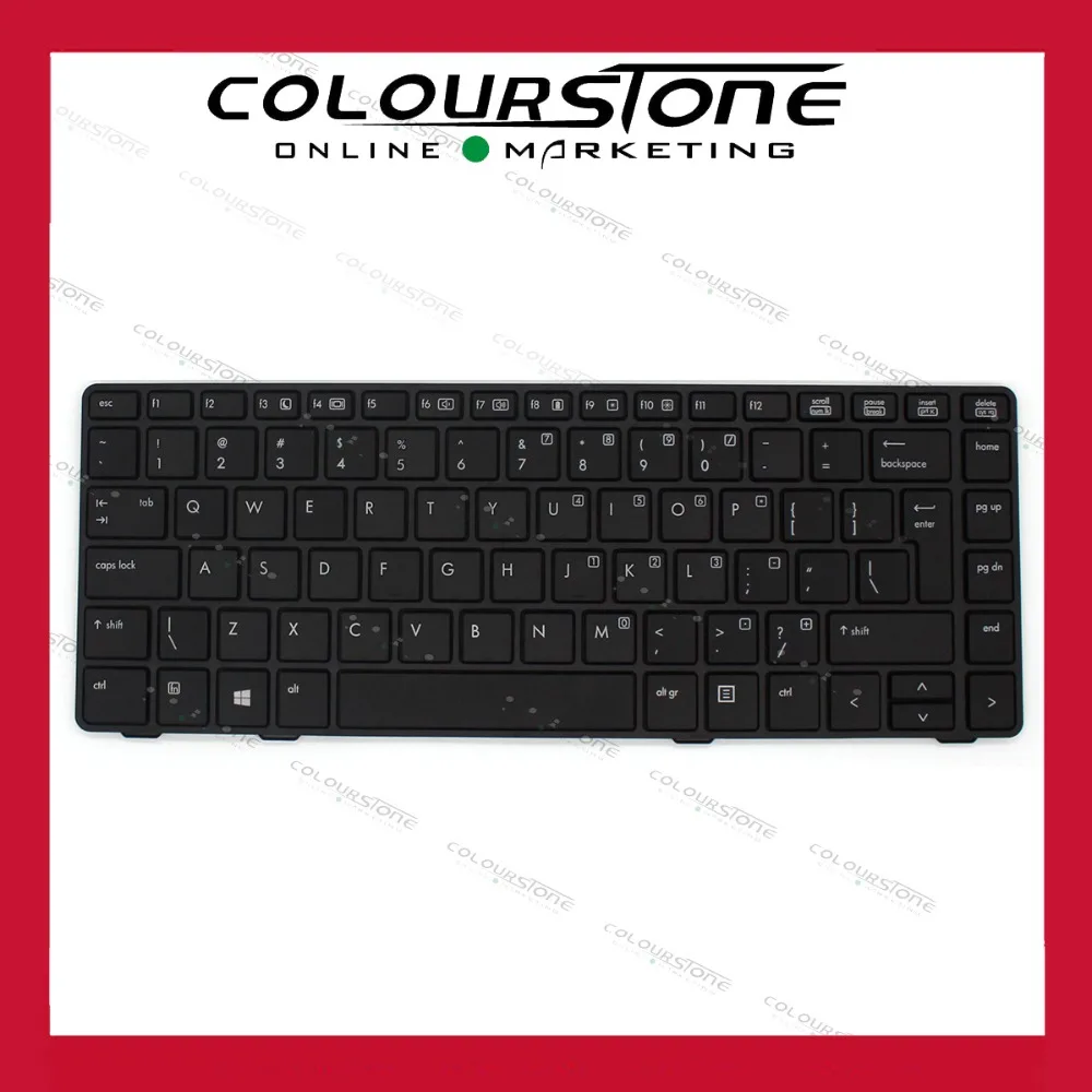 

New replacement keyboard Fit for HP EliteBook 8460p 8460w 8470p 8470w US UI keyboard with frame V119026AK4 big enter
