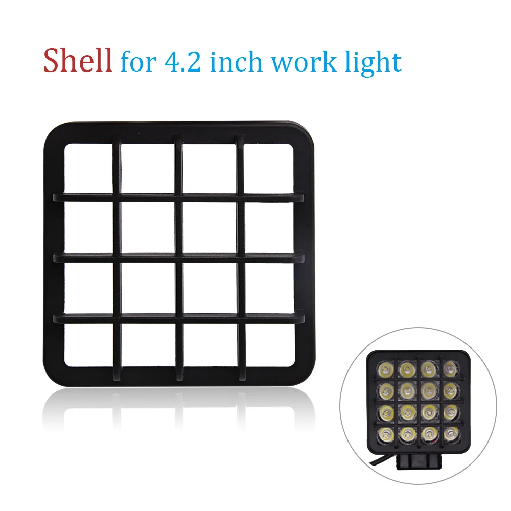

Snap On Spot Flood Work Light Shell Cover Protect Decoration For Jeep ATV UAZ SUV 4WD 4x4 Truck Tractor 4.2 inch LED Work Light