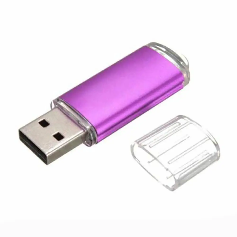 Модный металлический Usb 2,0 Usb 1 Гб 2 ГБ 4 ГБ 8 ГБ 16 ГБ 32 ГБ Usb флеш-накопитель полная емкость флеш-накопитель usb карта памяти подарок Прямая поставка - Цвет: Фиолетовый