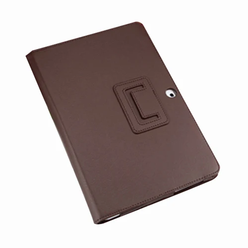

Lychee Emboss Bracket Holster For Samsung Ga laxy TAB2 10.1 P5100 coffee