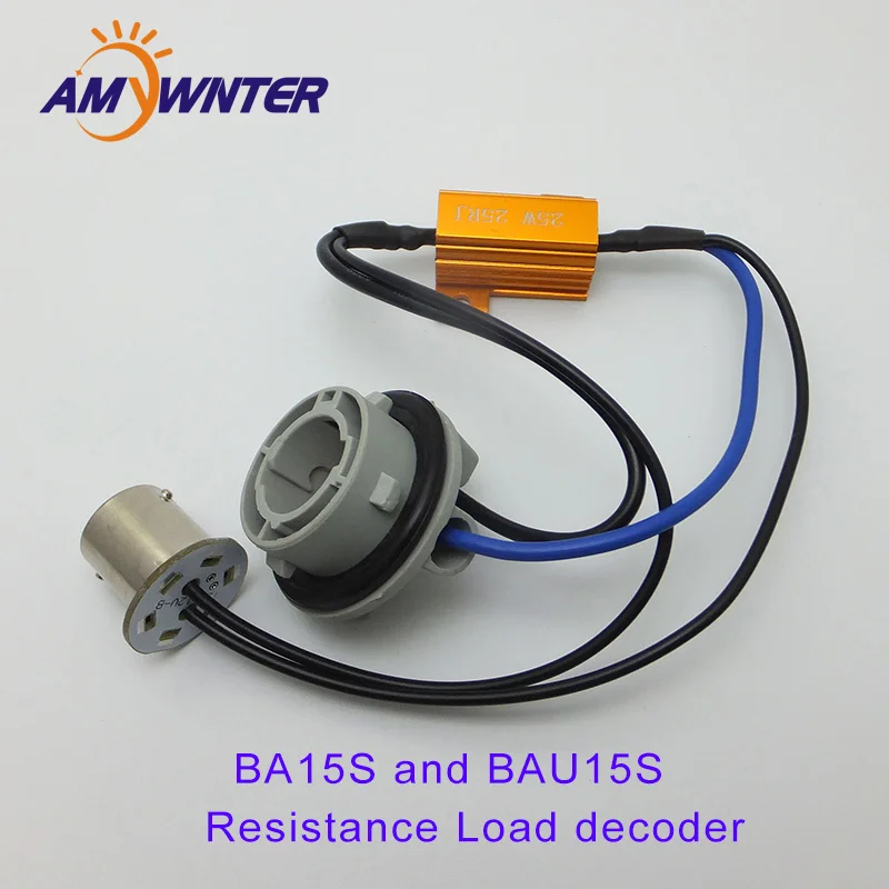 2x P21W 1156 BA15S Q5 CANBUS ERROR FREE RESISTORS CANCELLERS 50W DRL BRAKE BULBS