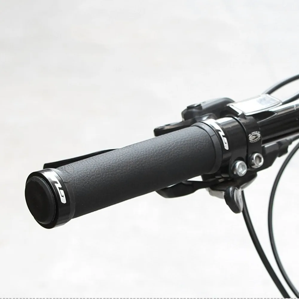 G 506 Leather Ergonomic Design Bicycle Cycling Handle Grips Anti Slip