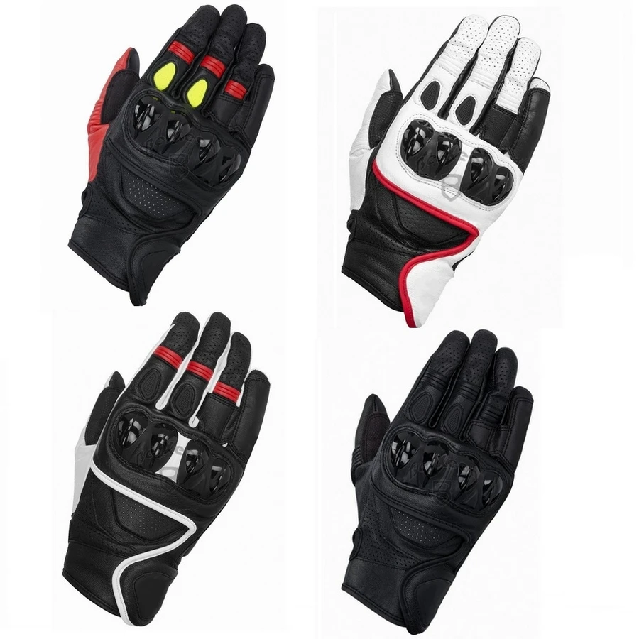 

2019 New 4 Colors 100% Genuine Leather Celer Motorbike Short Gloves Racing Driving Touch Screen Gloves Motorcycle GP PRO Gloves