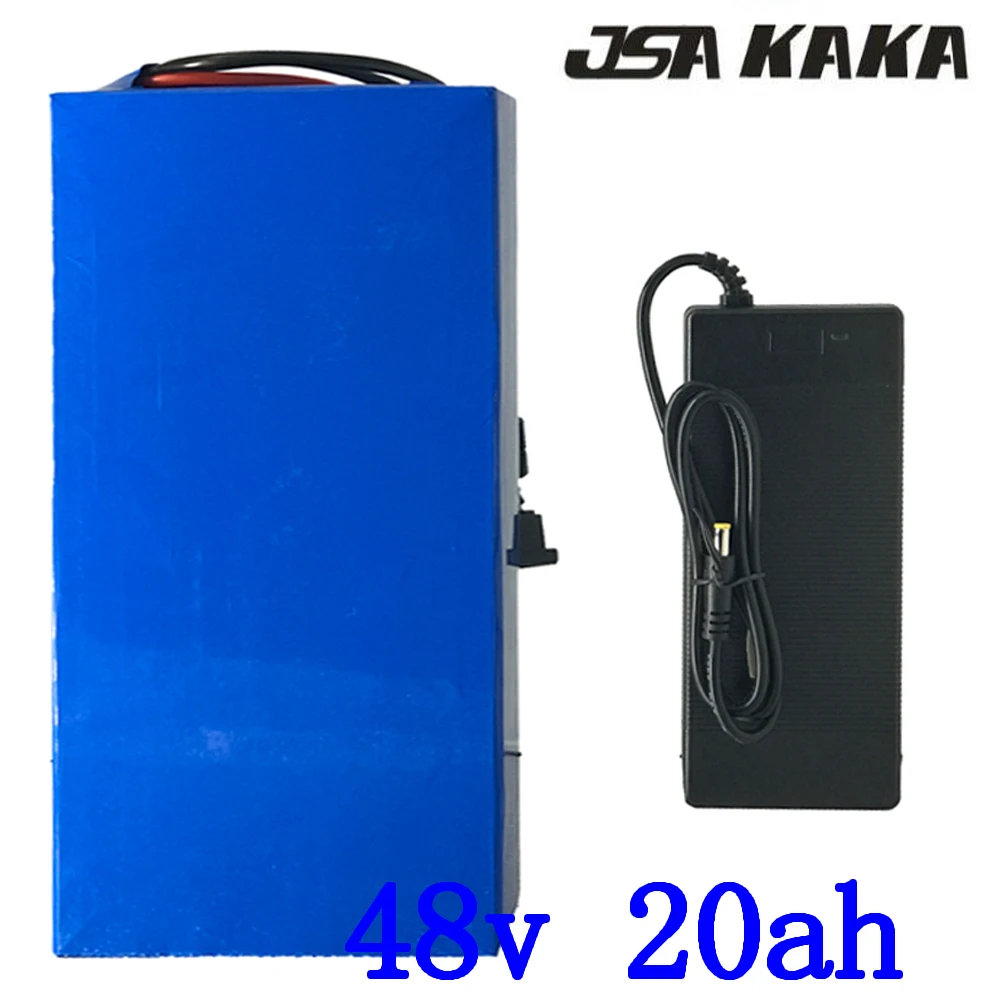 48V 1000W 2000W литиевая батарея 48V 20AH батарея для электровелосипеда 48V 20AH батарея для электровелосипеда с зарядным устройством 54,6 V 5A таможенная пошлина