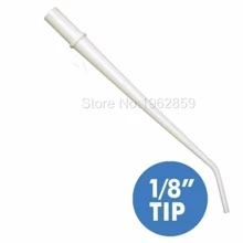 100pcs Disposable Material Dental Suction Tube Surgical Aspirator Suction Tips 1/8″ White