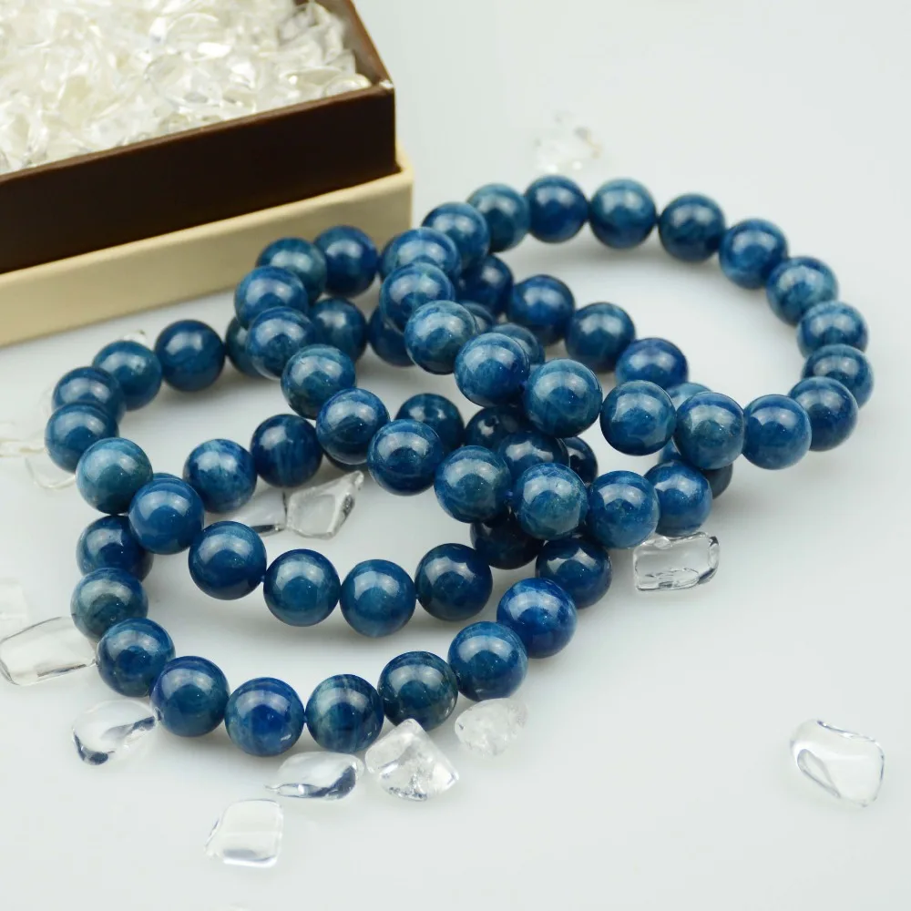 

Natural Deep Blue Apatite Round Beads Bracelets 10mm,11mm